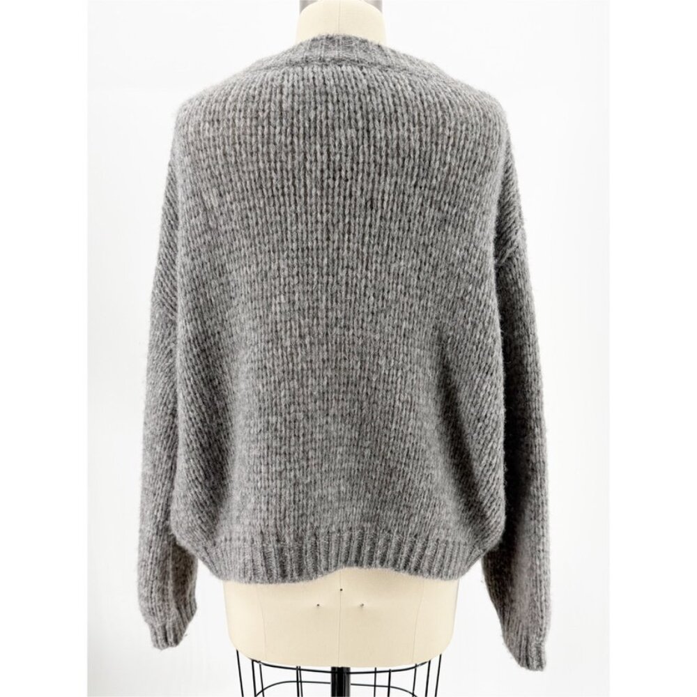 Roberto Collina Alpaca Sweater  L Women Color: GRIGIO A4718 - Picture 4 of 10